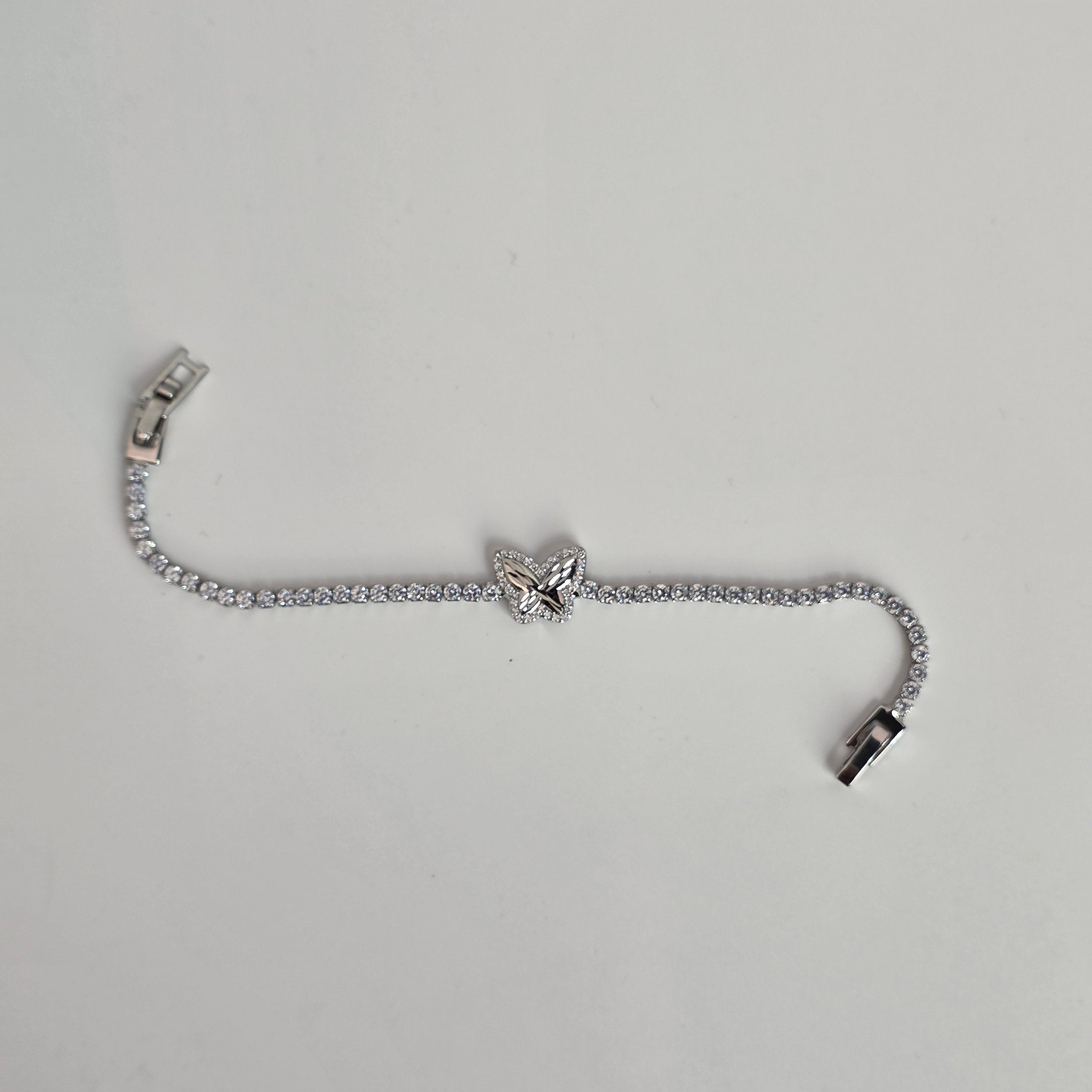 Elegant Butterfly Imitation Diamond Bracelet | Hand Jewellery